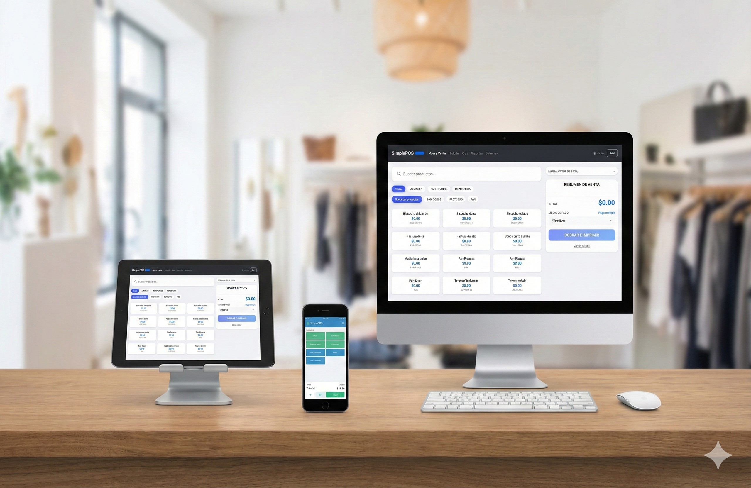 SimplePOS en múltiples dispositivos